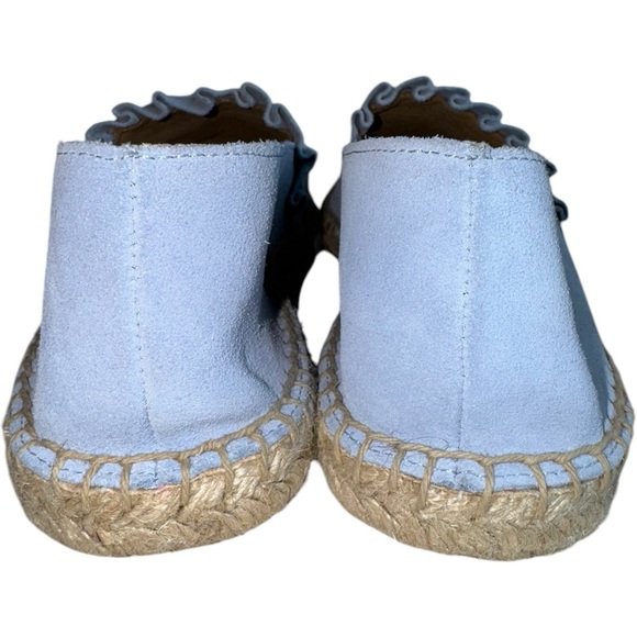TALBOTS | NEW Izzy Espadrilles Suede Slip On Shoe Leather + Memory Foam Blue 7.5 - Picture 2 of 5